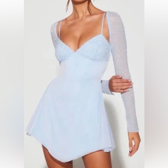 Dresses & Skirts - Oh Polly Naples Embelished Mini Dress